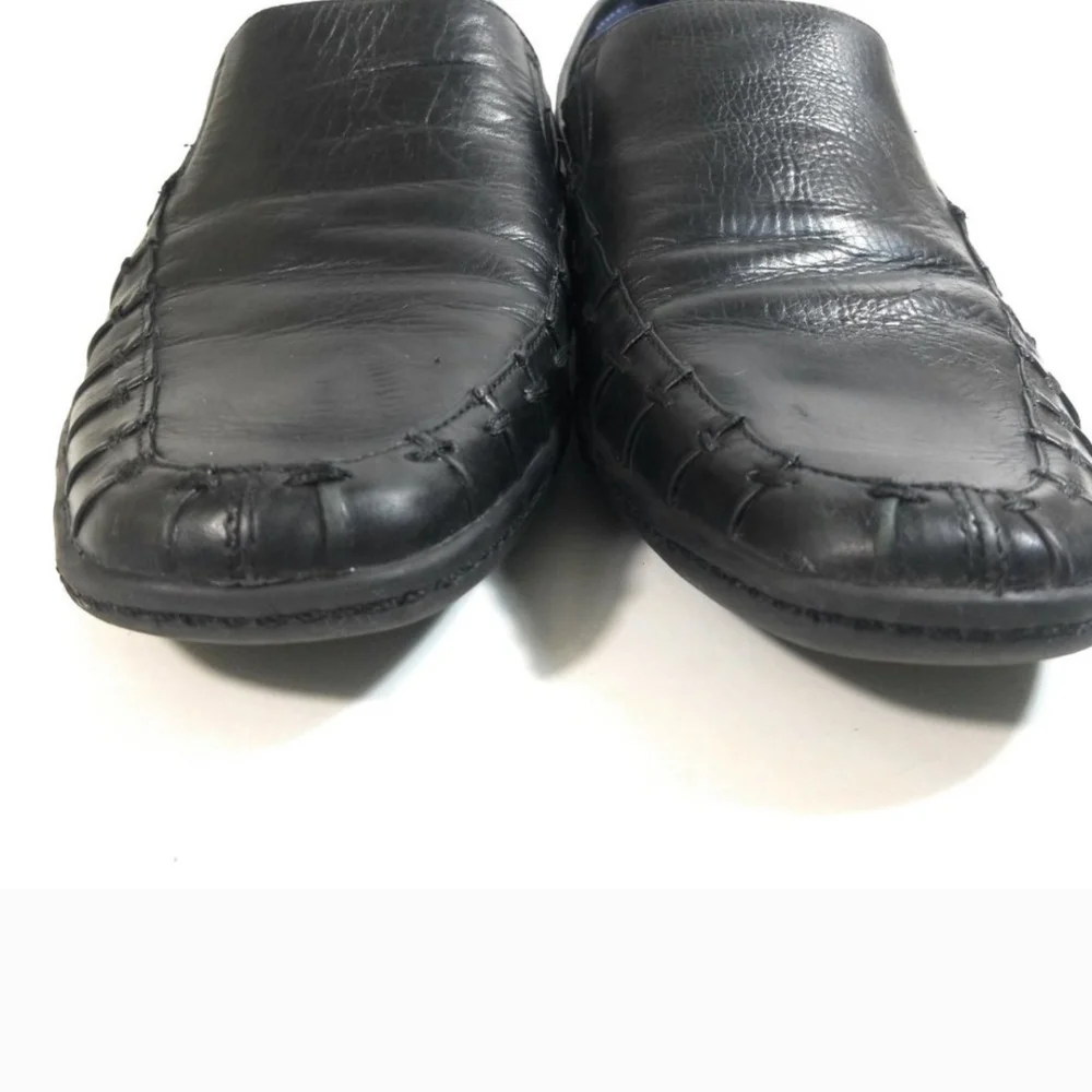 Robert Wayne Classic Black Slip-On Loafers